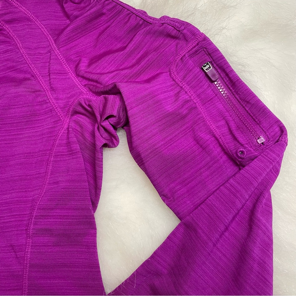 Athleta Purple Half-Zip Pullover Jacket Size Small - image 3